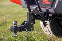 Rough Country Suspension Systems - Rough Country 2" Receiver Dual Flag Pole Holder Black w/Poles 117504 - Image 5