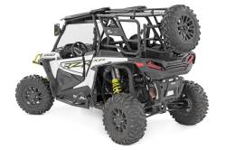 Rough Country Suspension Systems - Rough Country Tubular Rear Cargo Rack Kit Black for Polaris RZR XP1000 93141 - Image 2