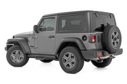 Rough Country Suspension Systems - Rough Country 3" Drop Step Nerf Bars Black for Jeep Wrangler JK 2DR RCJ1846A - Image 2