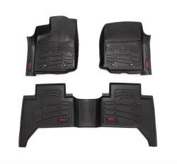 Rough Country Suspension Systems - Rough Country Front/Rear Floor Liners Black for 16-23 Tacoma Double SM71216 - Image 1