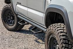 Rough Country Suspension Systems - Rough Country 71096 SRL2 Drop Step Nerf Bars Black for 05-23 Tacoma Double - Image 6