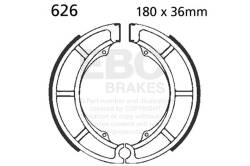 EBC Motorcycle Brakes - EBC Motorcycle Brakes 626 Plain Motorcycle Replacement Brake Shoes - Image 1