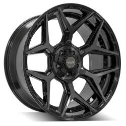 4PLAY - 4PLAY Wheels 4P06 22x10 5x5.0/5.5 -18mm Black/Brushed 4P06-22100-5D55-18BBT - Image 1