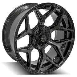 4PLAY - 4PLAY Wheels 4P06 22x10 5x5.0/5.5 -18mm Black/Brushed 4P06-22100-5D55-18BBT - Image 3