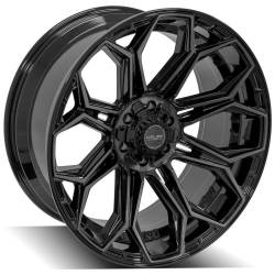 4PLAY - 4PLAY Wheels 4P83 22x10 6x5.5/135 -18mm Black/Brushed 4P83-22100-6D55-18BBT - Image 3