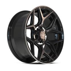 4PLAY - 4PLAY Wheels 4P06 20x9 5x5.0/5.5 0mm Gloss Black/Brushed 4P06-20090-5D55-0BBT - Image 1