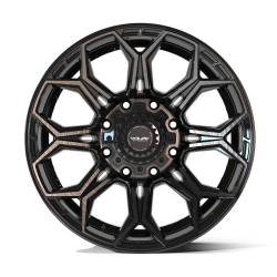 4PLAY - 4PLAY Wheels 4P83 20x9 8x6.5 0mm Gloss Black/Brushed 4P83-20090-8650-0BBT - Image 2