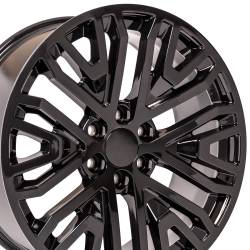 OE Wheels CV37 22x9 6x5.5 28mm Black CV37-22090-6550-28B