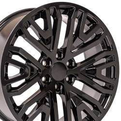 OE Wheels LLC - OE Wheels CV37 22x9 6x5.5 28mm Black CV37-22090-6550-28B - Image 3