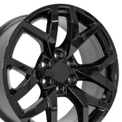 OE Wheels CV66 22x9 6x5.5 28mm Gloss Black CV66-22090-6550-28B