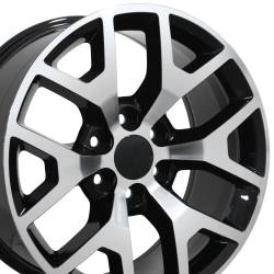 OE Wheels CV92 22x9 6x5.5 31mm Black/Machined CV92-22090-6550-31MB