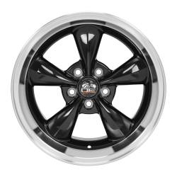 OE Wheels LLC - OE Wheels FR01 17x10.5 5x4.5 27mm Black/Machined FR01-17105-5450-27BM - Image 2