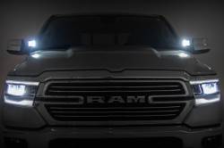 Rough Country Suspension Systems - Rough Country 82291 A-Pillar 2" LED Ditch Light Kit Flood for 19-24 Ram 1500 - Image 4