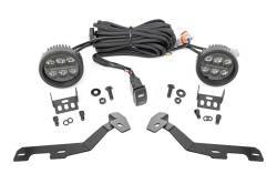 Rough Country Suspension Systems - Rough Country 82294 A-Pillar 3.5" LED Ditch Light Kit Spot for 19-24 Ram 1500 - Image 1