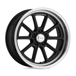 American Racing Vintage - American Racing VN510 DRAFT 18x8 5x4.5 0mm Gloss Black/Diamond VN51088012300 - Image 1