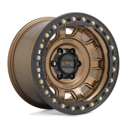 KMC - KMC Wheels KM236 TANK BEADLOCK 17x9 6x5.5 -15mm Matte Bronze KM23679060615N - Image 1