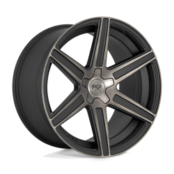 Niche 1PC - Niche Wheels M236 CARINA 24x10 5x5.5 25mm Machined/Dark Tint M2362400B4+25 - Image 1