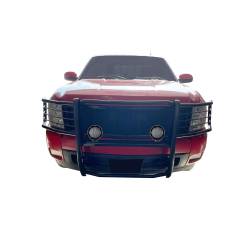Black Horse Off Road - Black Horse 17A035700A2MA-PLFB Black Grille Guard w/LED for 07-13 Silverado 1500 - Image 1