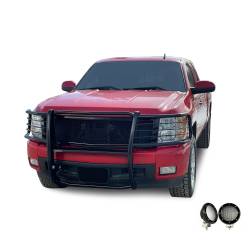 Black Horse Off Road - Black Horse 17A035700A2MA-PLFB Black Grille Guard w/LED for 07-13 Silverado 1500 - Image 2