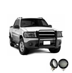 Black Horse Off Road - Black Horse 17FJ24MA-PLFB Black Grille Guard w/LED for Explorer Sport/Trac - Image 2