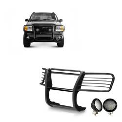 Black Horse Off Road - Black Horse 17FJ26MA-PLFB Black Grille Guard w/LED for 02-05 Ford Explorer - Image 1