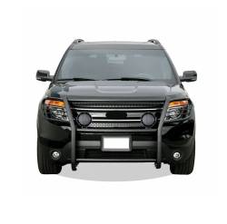 Black Horse Off Road - Black Horse 17FJ30MA-PLFB Black Grille Guard w/LED for 16-19 Ford Explorer - Image 2