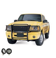 Black Horse Off Road - Black Horse 17FR20MA-PLFB Black Grille Guard w/LED for Ranger - Image 2