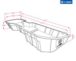 TYGER Auto - Tyger TG-CB5C2238 Underseat Storage Box 14-18 GM 1500 & 15-19 2500HD Crew Cab - Image 5