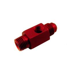 Nitrous Express - Nitrous Express 16204 1/4 NPT x 6AN w/1/8 NPT PORT FUEL BYPASS FITTING - Image 1