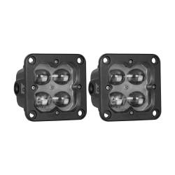 ARC Lighting - ARC Lighting Concept Series 3" LED Square Pod Light PAIR Clear-Fog Beam 41112 - Image 1