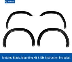 TYGER Auto - Tyger TG-FF6D4208 4PC Black Textured Fender Flares for 02-08 Dodge Ram - Image 2