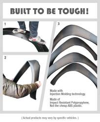 TYGER Auto - Tyger TG-FF6C4288 4PC 6.5' 8' Bed Blk Textured Fender Flares for 07-13 Silverado - Image 5