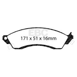 EBC Brakes - EBC Brakes DP31131C Redstuff Ceramic Low Dust Brake Pads - Image 1