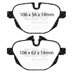 EBC Brakes - EBC Brakes DP32047C Redstuff Ceramic Low Dust Brake Pads - Image 1