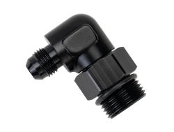 Derale - Derale 59506 Aluminum Swivel Fitting 90-DEG 7/8-14 UNF x -6AN Male - Image 2