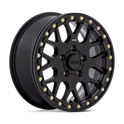 KMC Powersports - KMC Wheels KS235 GRENADE BEADLOCK 15x6 5x4.5 38mm Satin Black KS23556012738 - Image 1