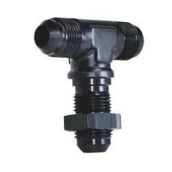 SpeedFx - SpeedFX 560834BK Coupler Fitting 180-DEG Bulkhead Flare Tee -8AN Black EACH - Image 1