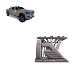 Black Horse Off Road - Black Horse AR2-01BA1 Armour-II Roll Bar w/Basket Black Silverado/Sierra/Tundra - Image 1
