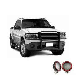 Black Horse Off Road - Black Horse 17FJ24MA-PLFR Black Grille Guard w/LED for Explorer Sport Trac - Image 2
