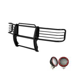 Black Horse Off Road - Black Horse 17FP26MA-PLFR Black Grille Guard w/LED for Expedition/F150 - Image 1
