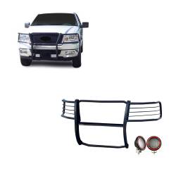 Black Horse Off Road - Black Horse 17FP28MA-PLFR Black Grille Guard w/LED for 04-08 Ford F150 - Image 1