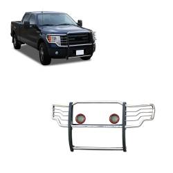 Black Horse Off Road - Black Horse 17FP30MSS-PLFR SS Grille Guard w/LED for 09-14 Ford F150 - Image 1