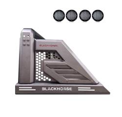 Black Horse Off Road - Black Horse AR2-01B-PLFB Armour-II Roll Bar 5.3" LED's Silverado/Sierra1500 - Image 1