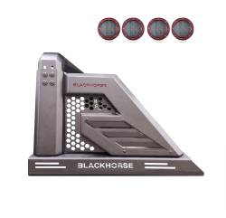 Black Horse Off Road - Black Horse AR2-03B-PLFR Armour-II Roll Bar Kit 5.3" LED's for 05-24 Tacoma - Image 1