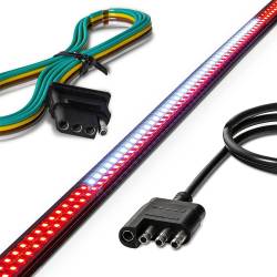 Recon - Recon 26426XHP Dual Row 60" Scanning LED Tailgate Light Bar Red/White - Image 1
