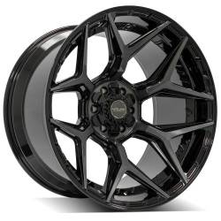 4PLAY - 4PLAY Wheels 4P06 22x12 6x5.5/135 -44mm Black/Brushed 4P06-22120-6D55-44BBT - Image 1