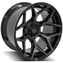4PLAY - 4PLAY Wheels 4P06 22x12 6x5.5/135 -44mm Black/Brushed 4P06-22120-6D55-44BBT - Image 3