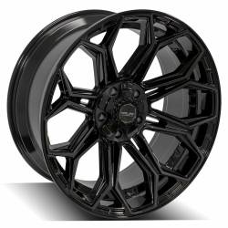 4PLAY - 4PLAY Wheels 4P83 22x10 5x5.0/5.5 -18mm Black/Brushed 4P83-22100-5D55-18BBT - Image 3