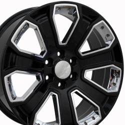 OE Wheels LLC - OE Wheels CV93 20x8.5 6x5.5 31mm Black CV93-20085-6550-31B-ic - Image 1