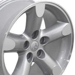 OE Wheels LLC - OE Wheels DG56 20x9 5x5.5 19mm Silver/Machined DG56-20090-5550-19MS - Image 2